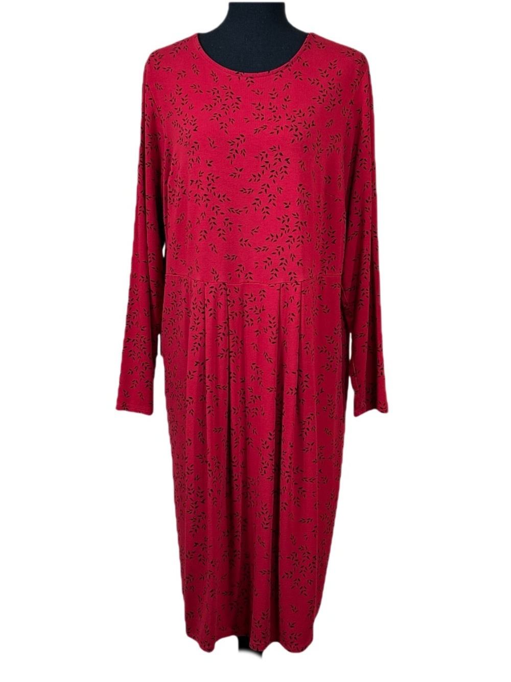 J. Jill Wearever Collection Red Long Sleeve Dress Size 1X
